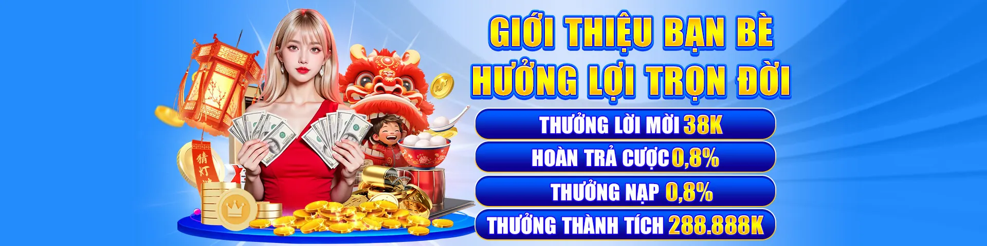 Banner khuyến mãi hoàn trả hàng ngày